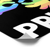 Poster Fierté. Langue des signes de la main de sensibilis (Coin)