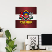 Poster Fierté lettone (Bureau à domicile)