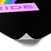 Poster Fierté. LGBT+pride. Arc en ciel. (Coin)