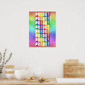 Poster Fierté LGBT Rainbow Colors (Cuisine)