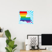 Poster fierté louisiana. (Bureau à domicile)