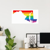 Poster fierté maryland. (Bureau à domicile)