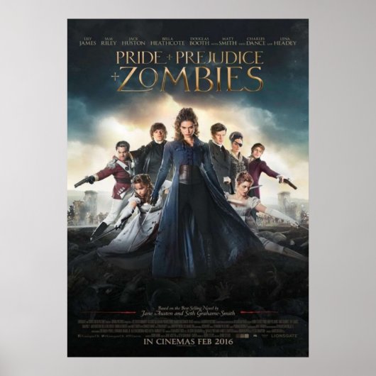 Poster Fierté, préjugés et zombies (Devant)