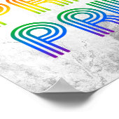 Poster Fierté Rétro Inclusive (Coin)