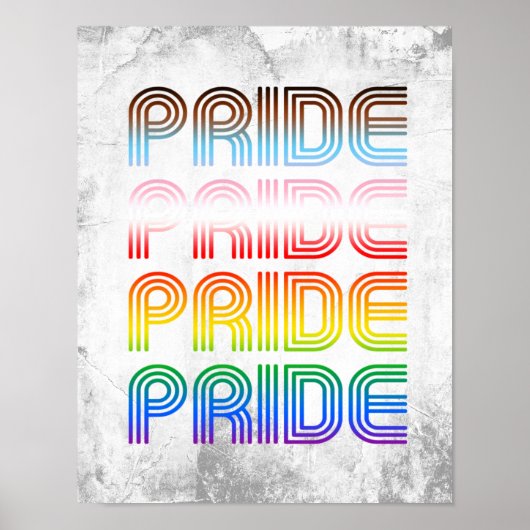 Poster Fierté Rétro Inclusive (Devant)