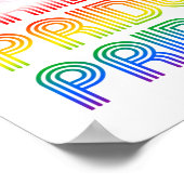 Poster Fierté Rétro Inclusive (Coin)