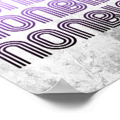 Poster Fierté Rétro Non Binaire (Coin)