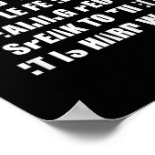 Poster Fierté Sourde Écouter Est Un Travail Difficile Lan (Coin)