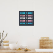 Poster Fierté transgenre : Fière d'être moi - Trans-Love (Cuisine)