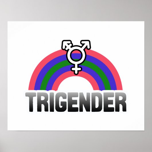 Poster Fierté trigender (Devant)