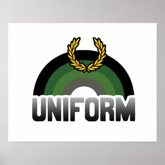 Poster Fierté uniforme (Devant)