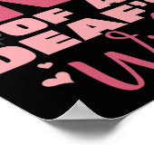 Poster Fierté Vie de la femme d'un Sourd Fière Main Sign (Coin)