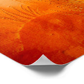 Poster Fiery Horse Leaps, Orange Gold, Artistic Grunge  (Coin)