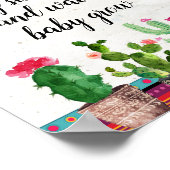 Poster Fiesta Cactus Floral S'Il Vous Plaît Prendre Un Bé (Coin)