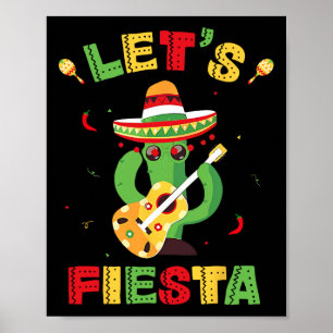 Poster Fiesta Cinco De Mayo Parti Mexicain Femmes Enfant