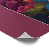 Poster Fiesta des couleurs : Femme dans le maquillage crâ (Coin)