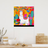 Poster Fiesta Llama (Cuisine)