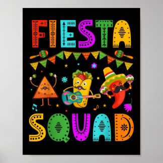 Poster Fiesta Squad Cinco De Mayo Party Festival mexicain