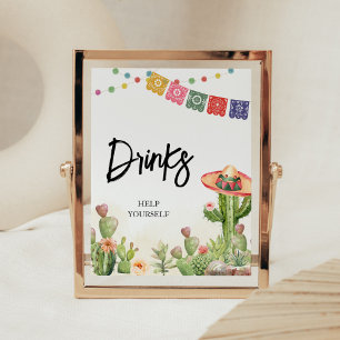 Poster Fiesta Taco 'Bout Baby shower Boissons