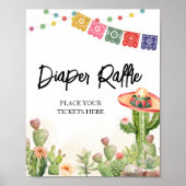 Poster Fiesta Taco 'Bout Baby shower Déchets Raffle (Devant)