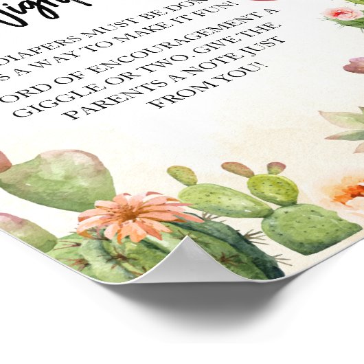 Poster Fiesta Taco 'Bout Baby shower Late Night Diapés (Coin)