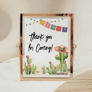 Poster Fiesta Taco 'Bout Baby shower Merci pour venir