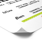 Poster Fiesta The Bar Party Événement Signé Fiançailles D (Coin)