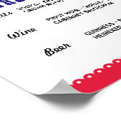 Poster Fiesta The Bar Party Événement Signé Fiançailles D (Coin)