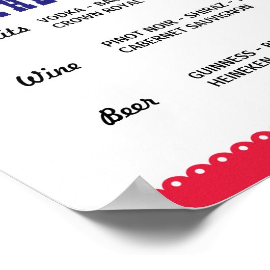 Poster Fiesta The Bar Party Événement Signé Fiançailles D (Coin)