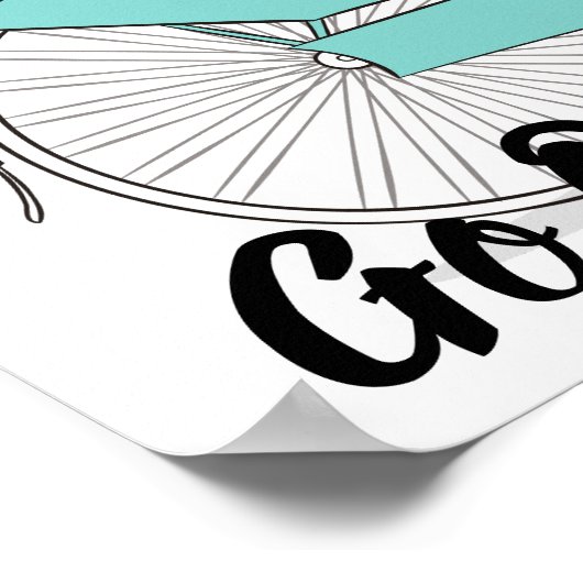 Poster fiets en offerte (Hoek)