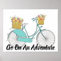 Poster  fiets en offerte