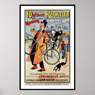  Poster fiets: Whitworth Rijwielen