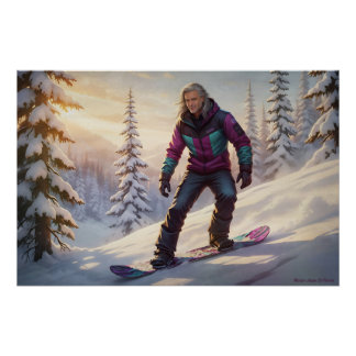 Poster Fièvre de snowboard