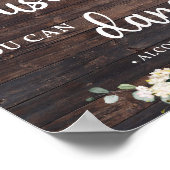 Poster Fiez-vous à moi, vous pouvez danser, panneau en bo (Coin)