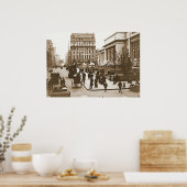 Poster Fifth Avenue & New York City Public Library 1908 (Cuisine)