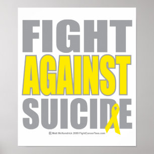 Poster Fight Against Suicide