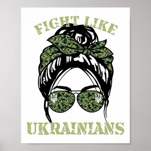 Poster Fight Like Ukrainian 2  (Devant)