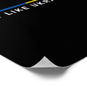 Poster Fight Like Ukrainian Ukraine Flag Support 2  (Coin)