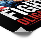 Poster Fight Oligarchy Protest Sign Democracy No Kings In (Coin)