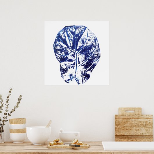 Poster figuier bleu marine (Cuisine)