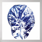 Poster figuier bleu marine (Devant)