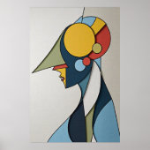 Poster Figure Abstrait Vibrant (Devant)