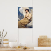 Poster Figure ailée, peinture célèbre (Cuisine)