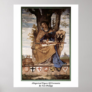 Poster Figure Allégorique De Germanie Par Veit Philipp