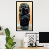 Poster Figure avec la tête d'un Jaguar (Bureau à domicile)