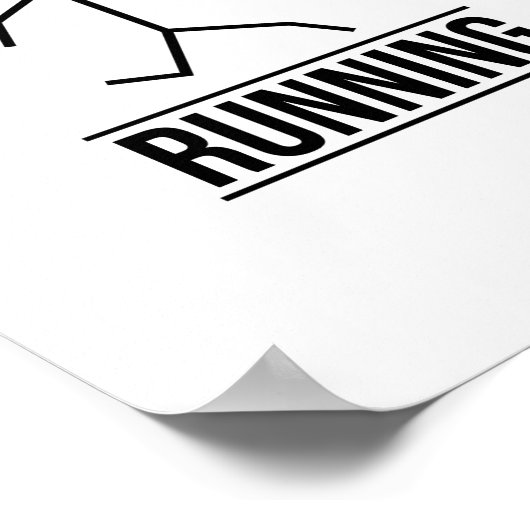 Poster Figure de petit bâton de roulement (Coin)