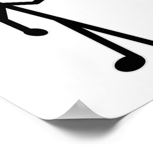 Poster Figure de stick (Coin)