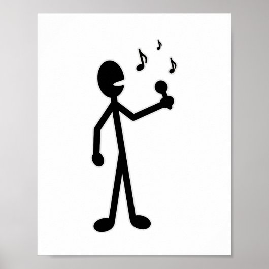 Poster Figure de stick (Devant)