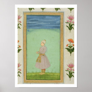 Poster Figure debout d'un garçon avec un poignard bijoux 