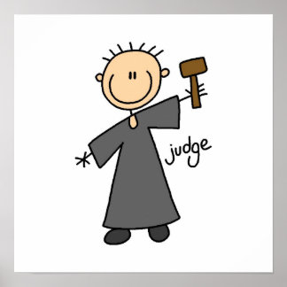Poster Figure du juge Stick